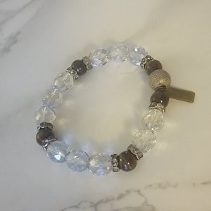 💜 2/$30 CB Faith Jewelry Multi Tone Bead Bracelet